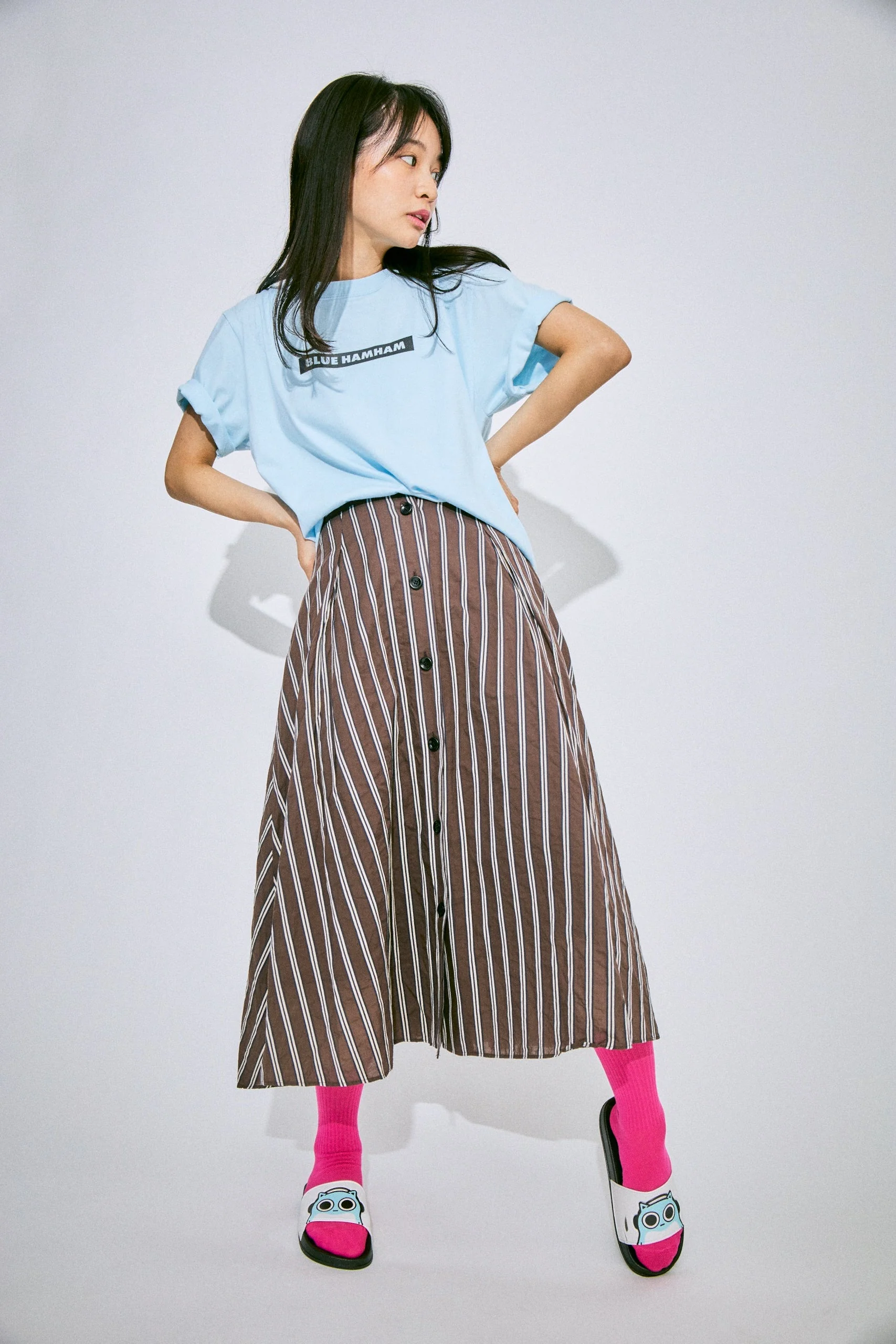 Backprint Tee_Trumpet（LIGHT BLUE） - Image 9